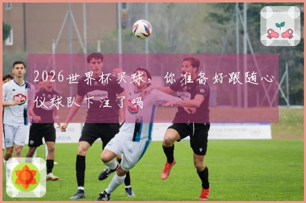 2026世界杯买球，你准备好跟随心仪球队下注了吗
